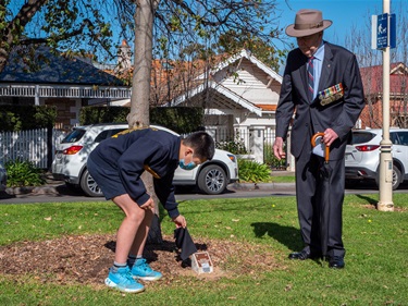 Fallen Soldiers Memorial Trees ceremony