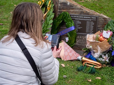 Fallen Soldiers Memorial Trees ceremony