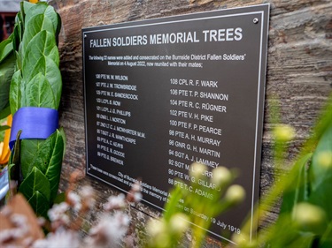 Fallen Soldiers Memorial Trees ceremony