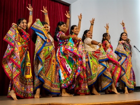 Community cultural group dancing