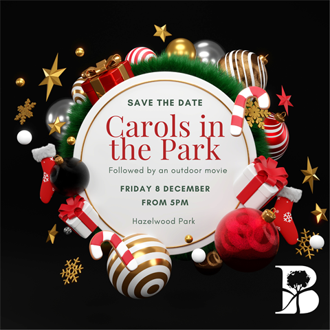 Save the Date - Carols in the Park 2023